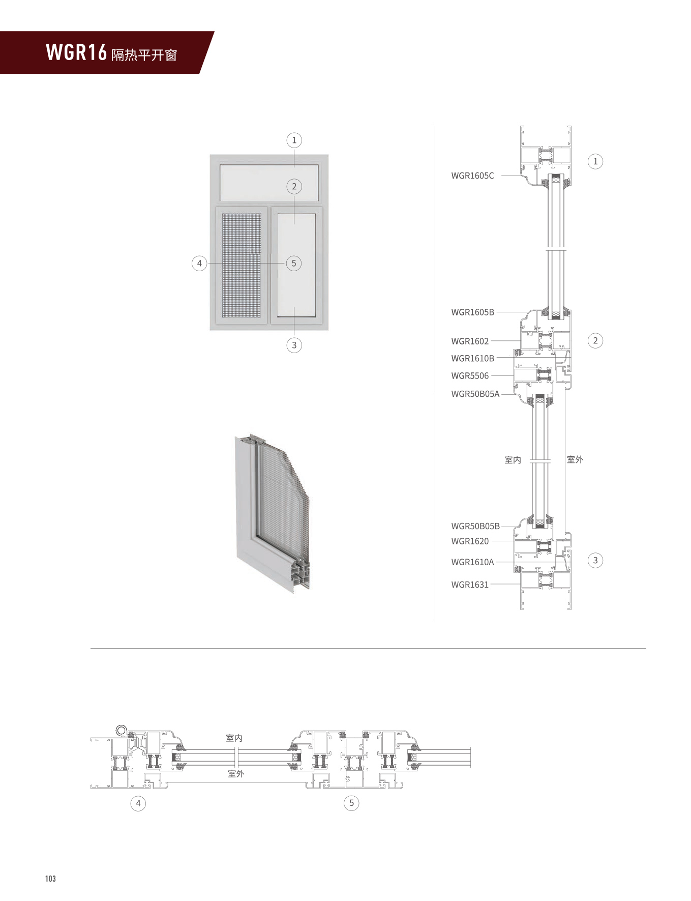 WGR16隔热平开门、窗